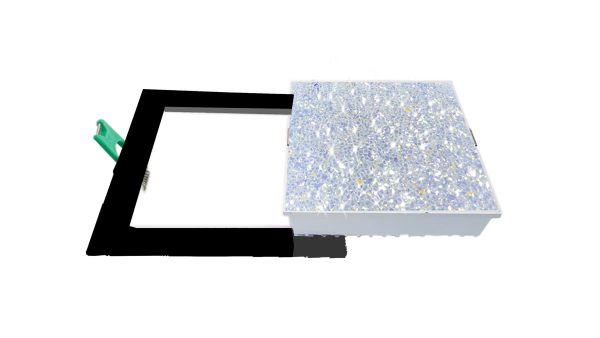 Black Square LED Downlight CRYSTAL RL-2105SD-BK SMART