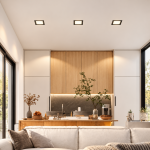 Black Square LED Downlight RL-2105SD-BK-for living