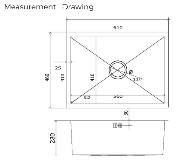 sink drawing