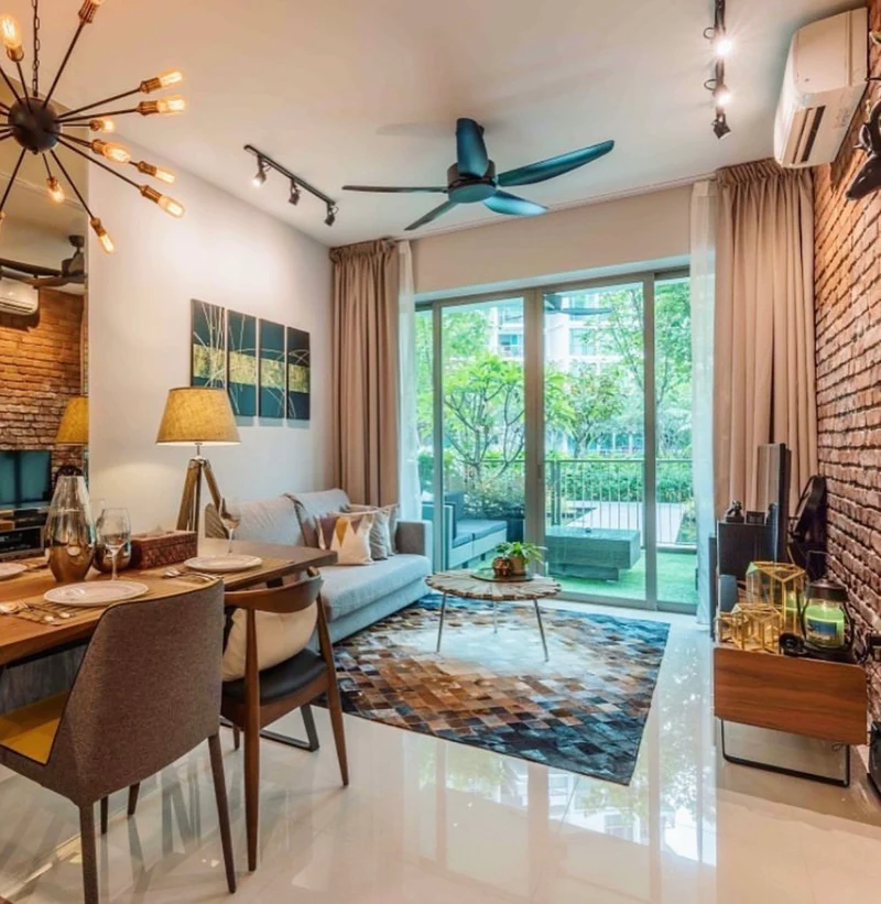 5 Blades Ceiling Fan installed in a modern luxury house in Singapore