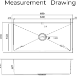 KITCHEN SINK 6845 drawing