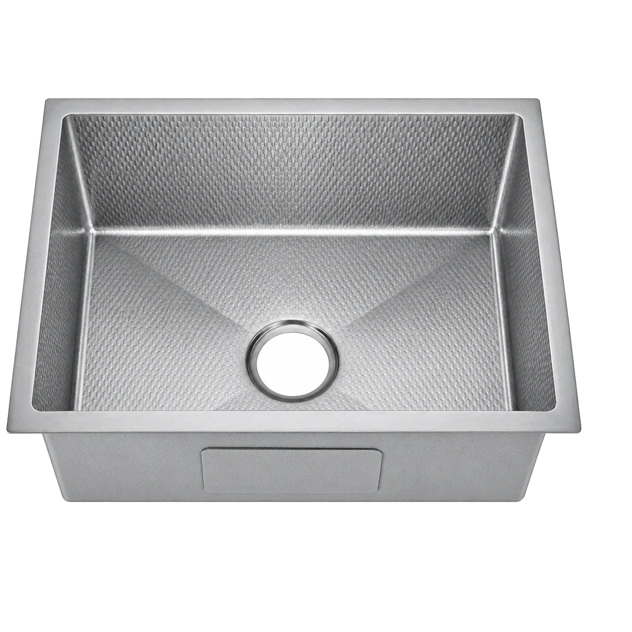 Undermount Embossed Kitchen Sink NANO Grey Stainless Steel – ROSKI KS-5545-SS-EM