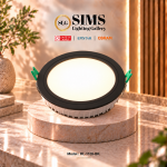 Round LED Downlight RL-1105- BLACK-SINGLE TONE