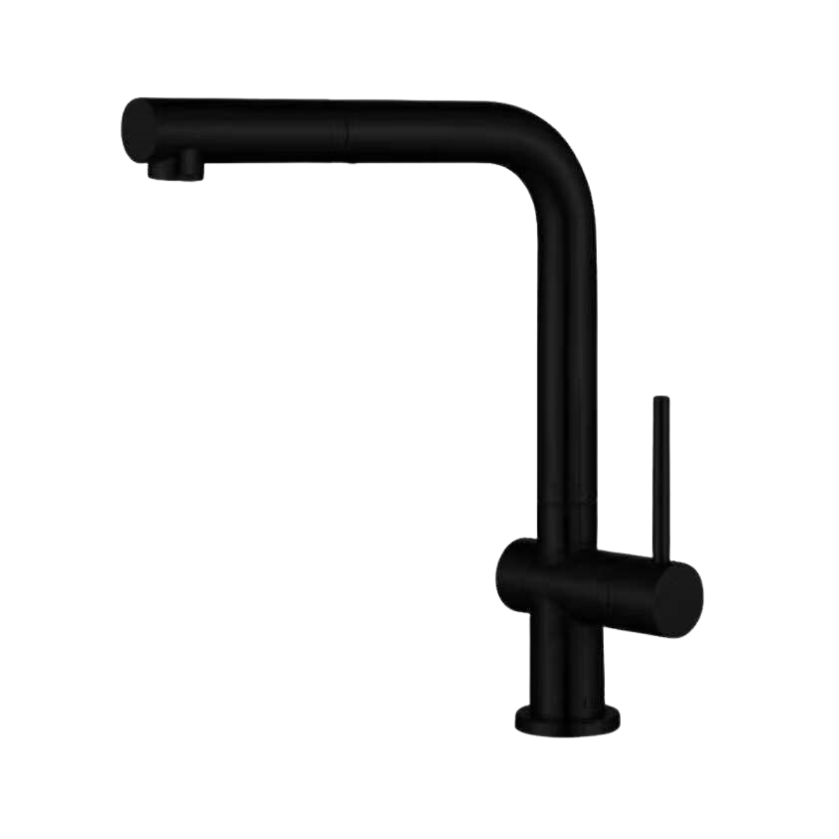 Modern black kitchen faucet with minimalist pull out design for contemporary kitchen interiors RK7302B