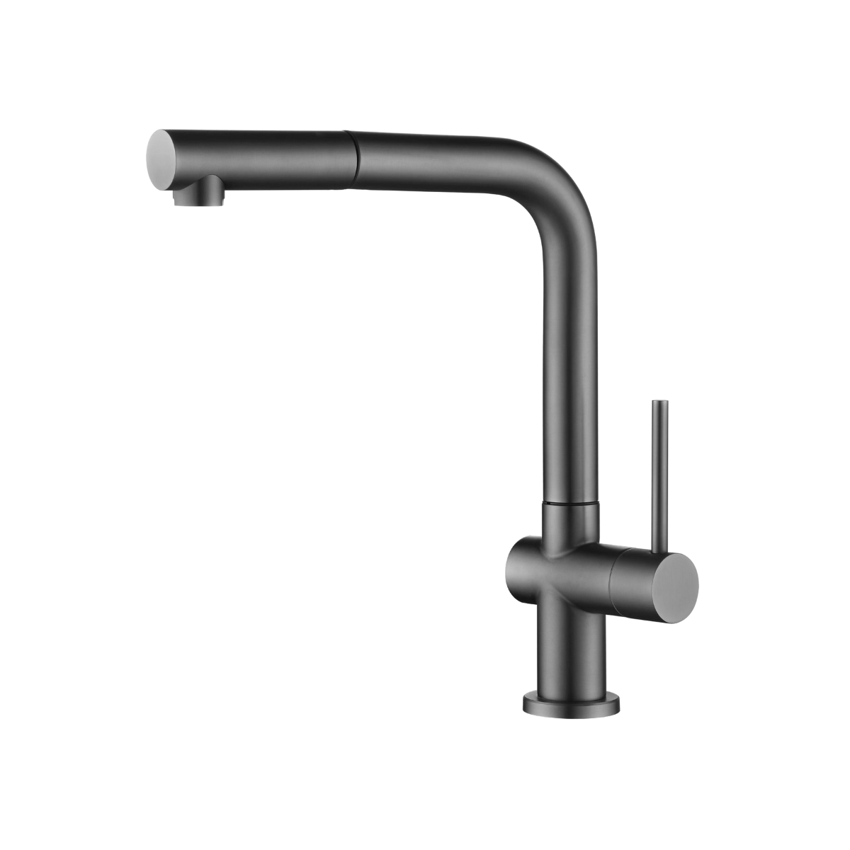 Modern chrome kitchen faucet with minimalist pull out design for contemporary kitchen interiors RK7302Q